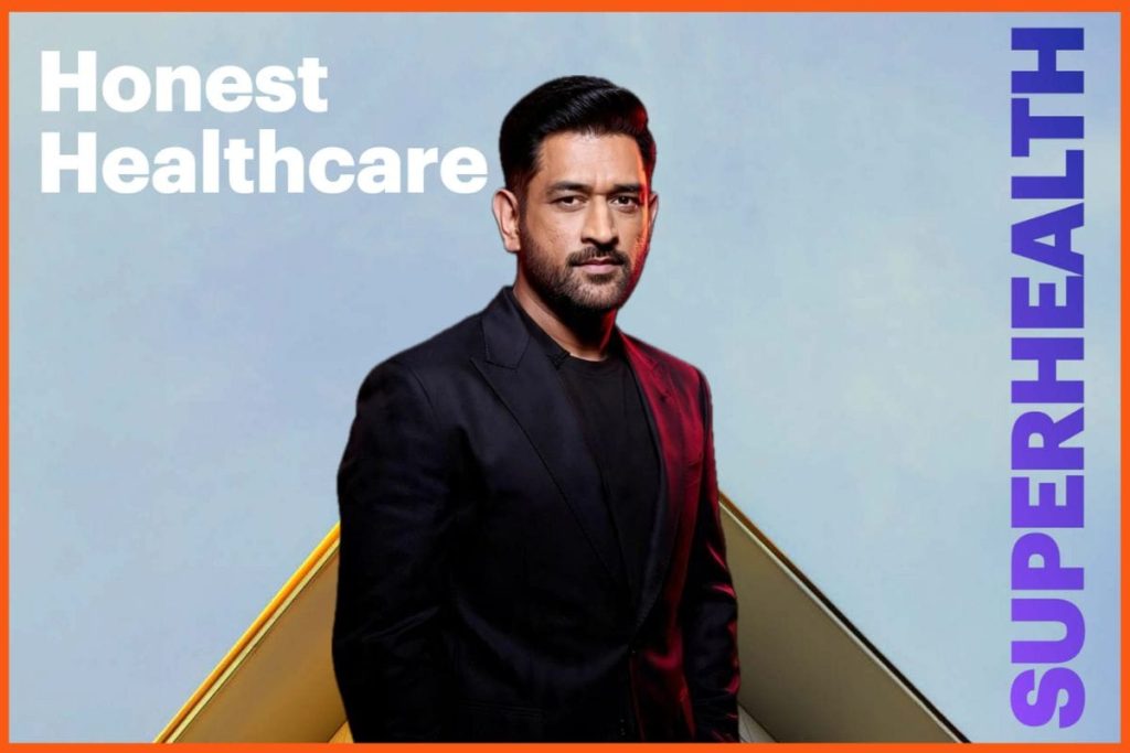 Futuristic AI-powered hospital command center featuring a digital human interface, connected healthcare systems, real-time analytics dashboards, doctors, surgical teams, and automated medical operations powered by SuperOS.